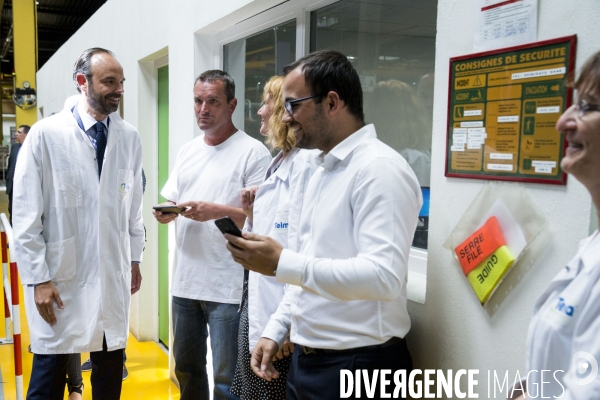 Edouard PHILIPPE et Muriel PENICAUD visitent l usine TELMA.