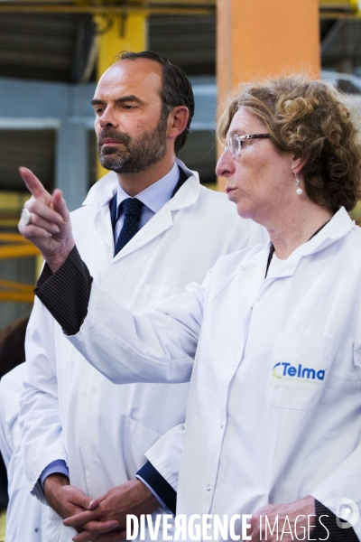 Edouard PHILIPPE et Muriel PENICAUD visitent l usine TELMA.