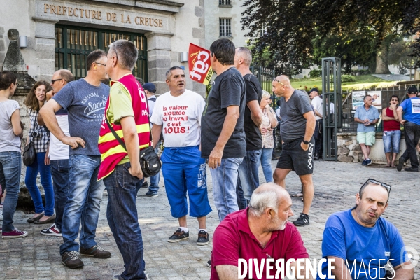 Blocage de l usine GM&S de La Souterraine - 14.06.2017