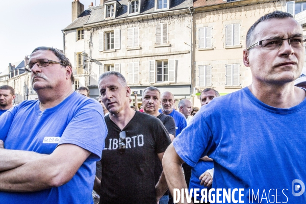 Blocage de l usine GM&S de La Souterraine - 14.06.2017