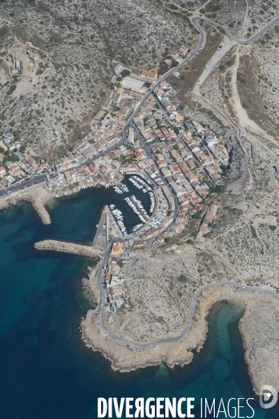 Vue aérienne des Calanques, Cassis, La Ciotat