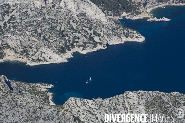 Vue aérienne des Calanques, Cassis, La Ciotat