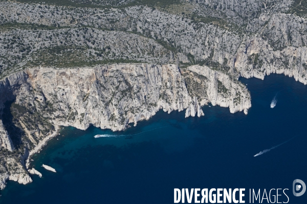 Vue aérienne des Calanques, Cassis, La Ciotat