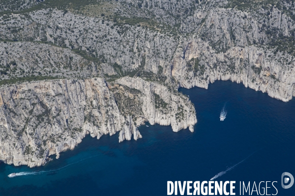 Vue aérienne des Calanques, Cassis, La Ciotat