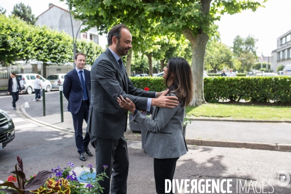 Législatives 2017 : Edouard Philippe en visite de soutien à Prisca Thevenot
