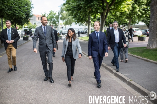 Législatives 2017 : Edouard Philippe en visite de soutien à Prisca Thevenot