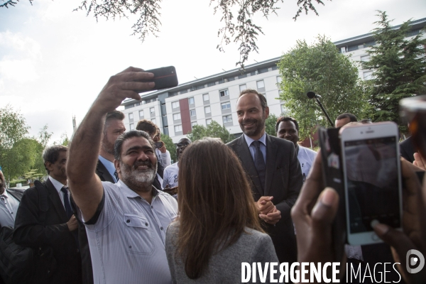 Législatives 2017 : Edouard Philippe en visite de soutien à Prisca Thevenot
