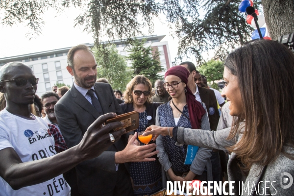 Législatives 2017 : Edouard Philippe en visite de soutien à Prisca Thevenot
