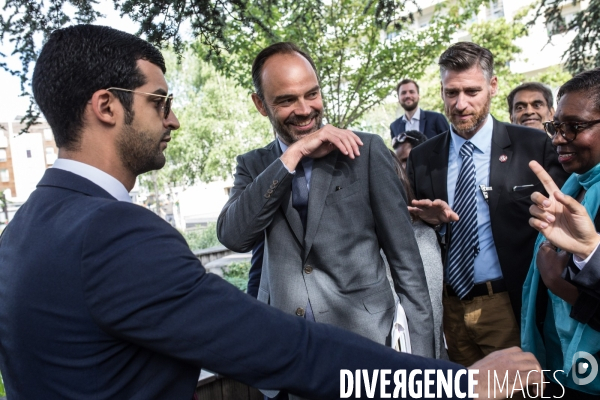 Législatives 2017 : Edouard Philippe en visite de soutien à Prisca Thevenot