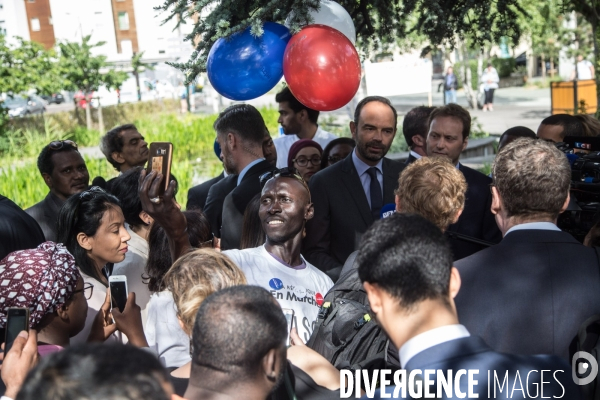 Législatives 2017 : Edouard Philippe en visite de soutien à Prisca Thevenot