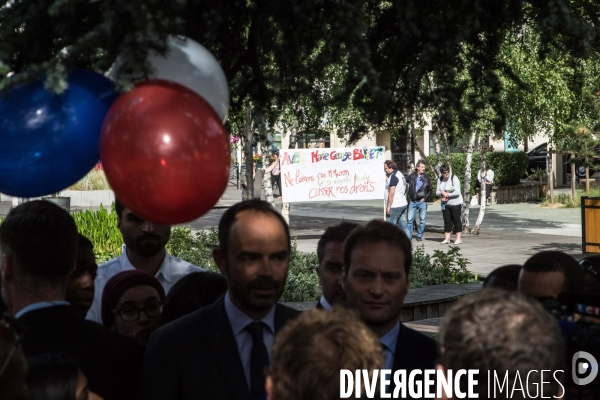 Législatives 2017 : Edouard Philippe en visite de soutien à Prisca Thevenot