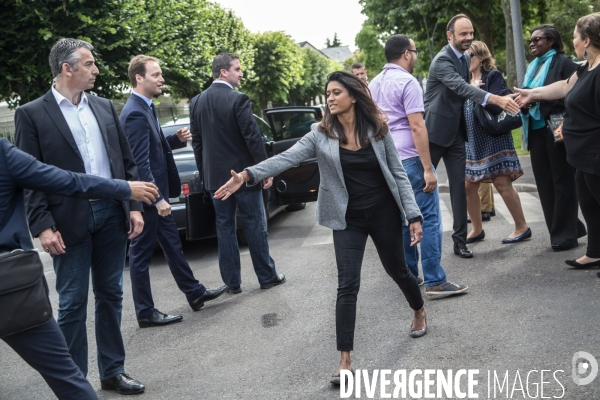 Législatives 2017 : Edouard Philippe en visite de soutien à Prisca Thevenot