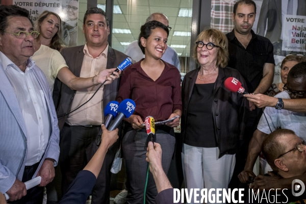 1er tour des élections législatives : Najat Vallaud-Belkacem.