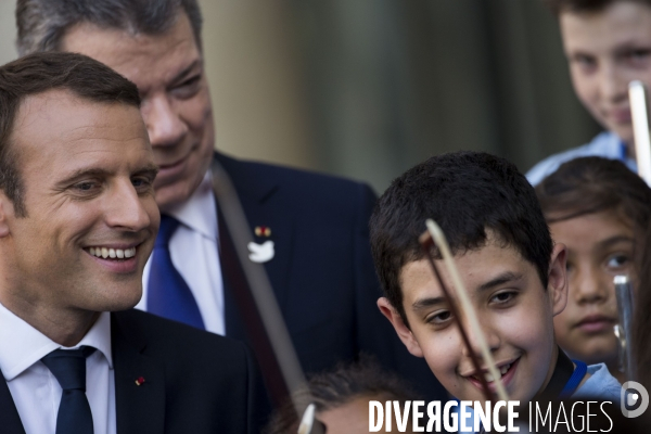 Emmanuel Macron et son épouse Brigitte à l occasion de la fête de la musique à l Elysée.