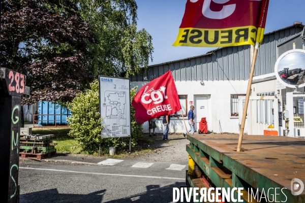 Blocage de l usine GM&S de La Souterraine