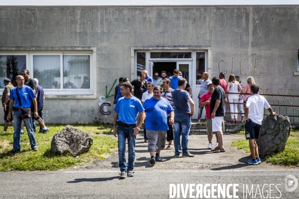 Blocage de l usine GM&S de La Souterraine