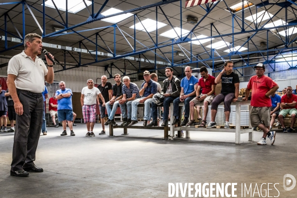Blocage de l usine GM&S de La Souterraine