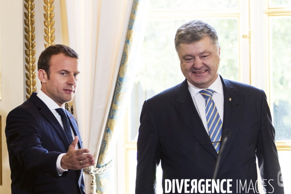 Petro POROCHENCKO, Président d Ukraine à l Elysée.