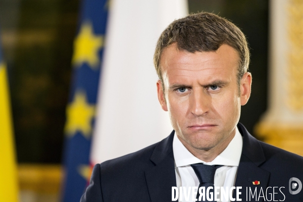 Petro POROCHENCKO, Président d Ukraine à l Elysée.