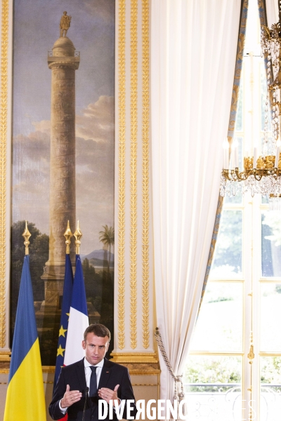 Petro POROCHENCKO, Président d Ukraine à l Elysée.