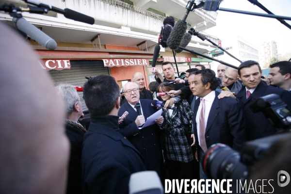 Jean Marie Le Pen en visite à Argenteuil