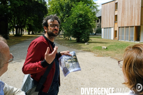 Illustration juin2017.Portrait d architecte in situ.Guillaume Belus,a la maison d education de la Legion d honneur.