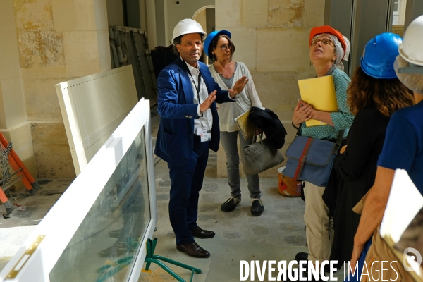 Illustration juin2017.Portrait d architecte in situ.Philippe Prost,sur le chantier de renovation de la Monnaie de Paris.