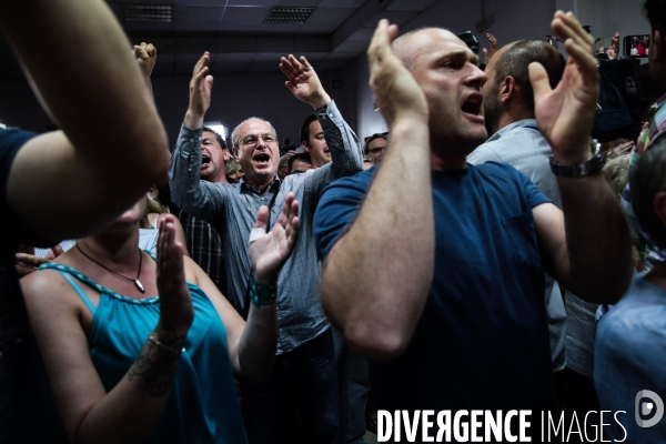 18 Juin 2017 - 2EME TOUR DE L ELECTION LEGISLATIVE - Soirée electorale du Front National