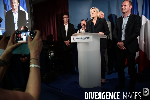 18 Juin 2017 - 2EME TOUR DE L ELECTION LEGISLATIVE - Soirée electorale du Front National
