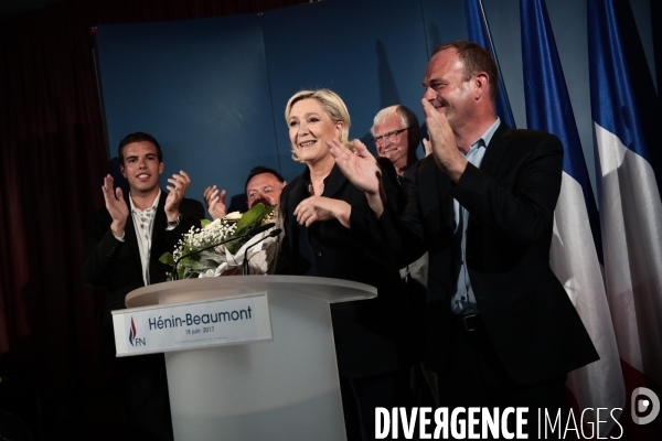 18 Juin 2017 - 2EME TOUR DE L ELECTION LEGISLATIVE - Soirée electorale du Front National