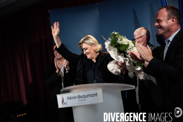 18 Juin 2017 - 2EME TOUR DE L ELECTION LEGISLATIVE - Soirée electorale du Front National