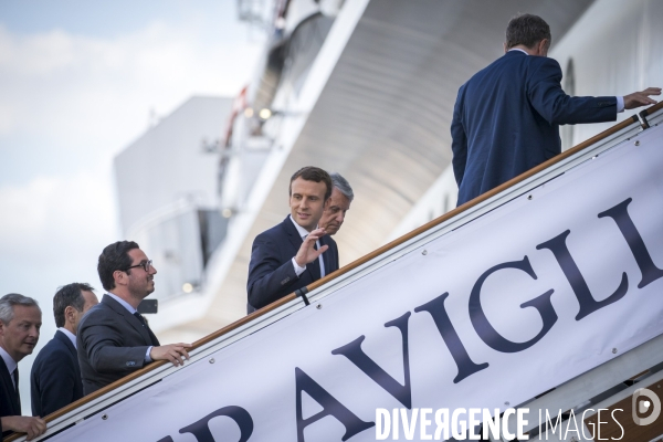 Emmanuel macron a saint-nazaire et lorient