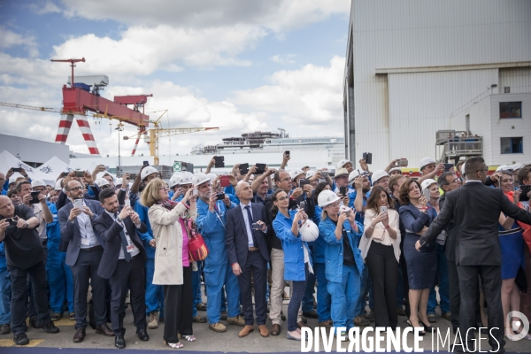 Emmanuel macron a saint-nazaire et lorient