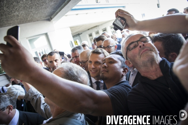 Emmanuel macron a saint-nazaire et lorient