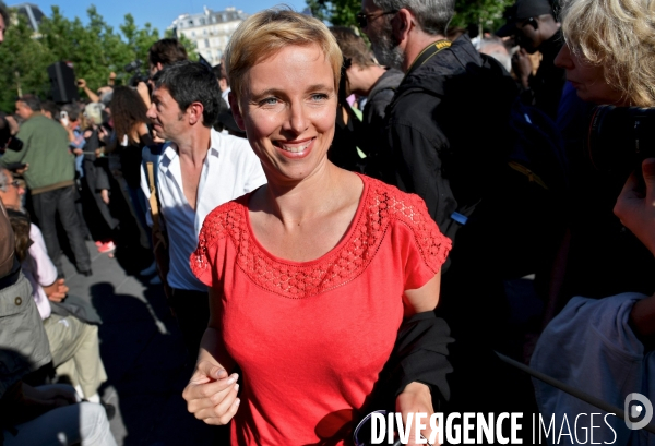 Rassemblement de la France insoumise place de la republique