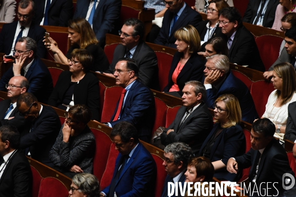 Emmanuel Macron devant le congrès à Versailles