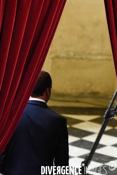 Emmanuel Macron devant le congrès à Versailles