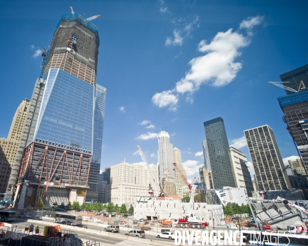 Le site du World Trade Center, 10 ans apres le 11 septembre 2001