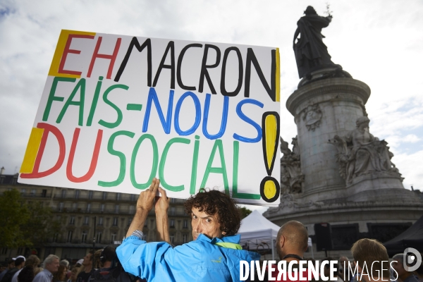 Manifestation des Insoumis contre la loi travail