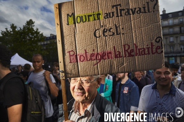 Manifestation des Insoumis contre la loi travail