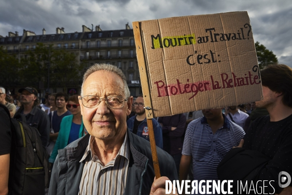 Manifestation des Insoumis contre la loi travail