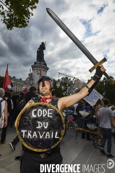 Manifestation des Insoumis contre la loi travail