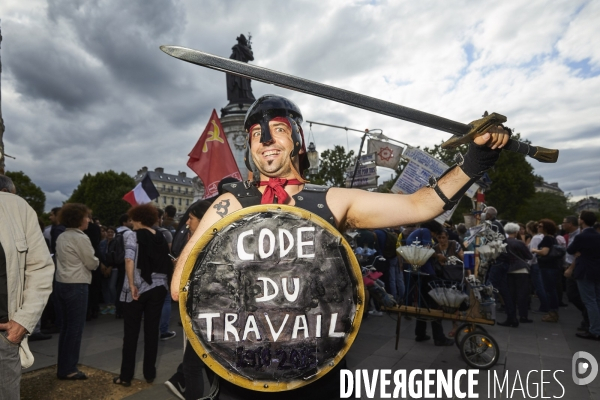 Manifestation des Insoumis contre la loi travail