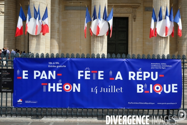 En ce jour du 14 Juillet, le Pantheon fete la Republique