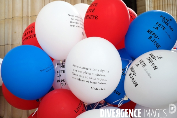 En ce jour du 14 Juillet, le Pantheon fete la Republique