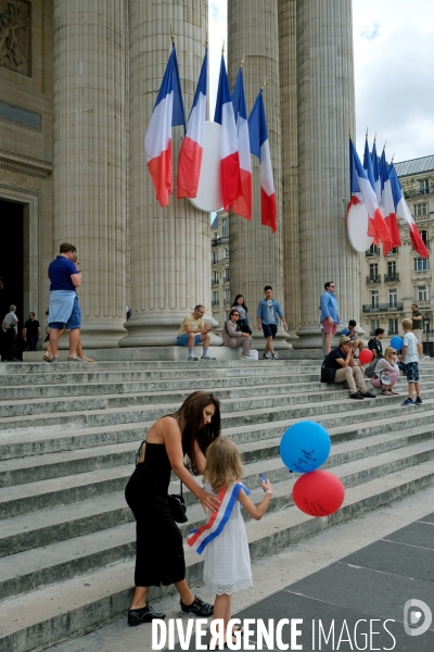 En ce jour du 14 Juillet, le Pantheon fete la Republique