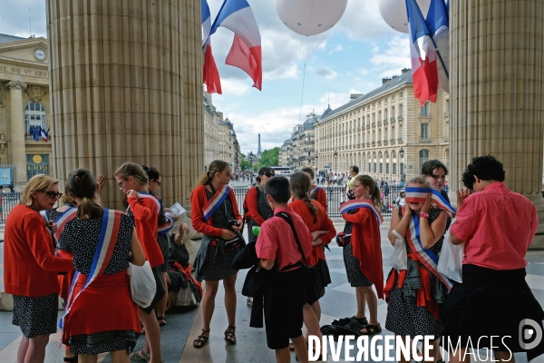 En ce jour du 14 Juillet, le Pantheon fete la Republique