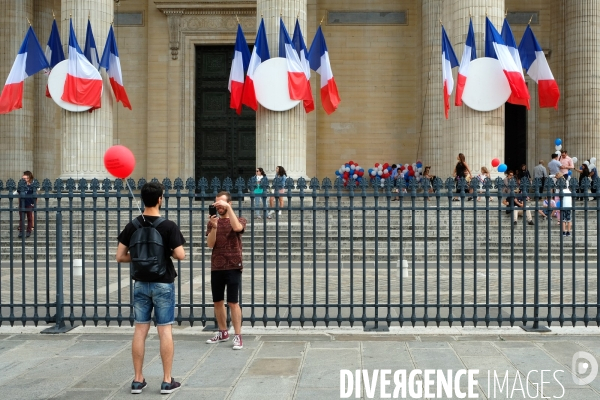 En ce jour du 14 Juillet, le Pantheon fete la Republique