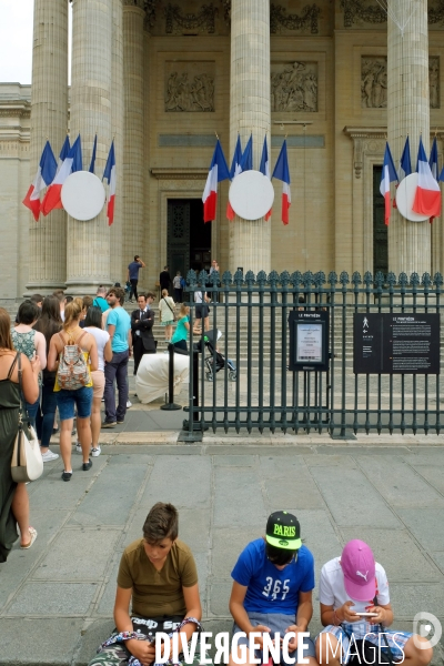 En ce jour du 14 Juillet, le Pantheon fete la Republique