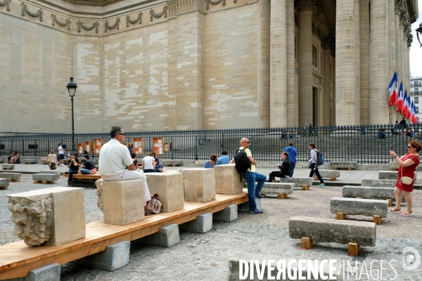 Paris va amenager 7 places. .Concertation pour l amenagement de la place du Pantheon